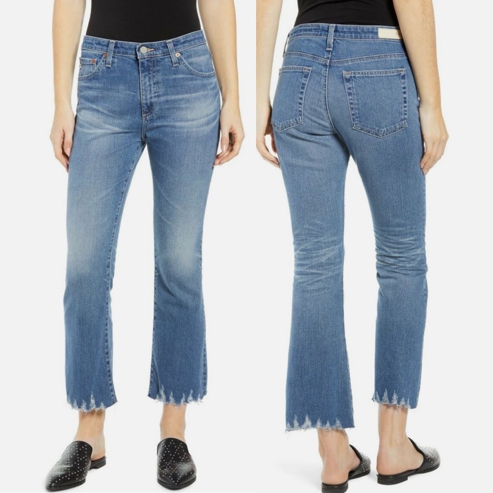AG Adriano Goldschmied‎ Jodi Crop High Rise Slim Flare size 28R